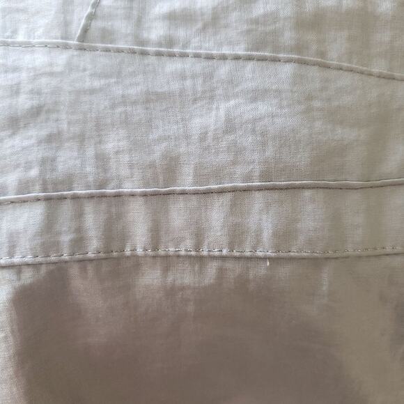 Shin Choi Dress Beige Minimalist Shift A Line Mini Shimmer Sleeveless Size Small - Picture 9 of 12